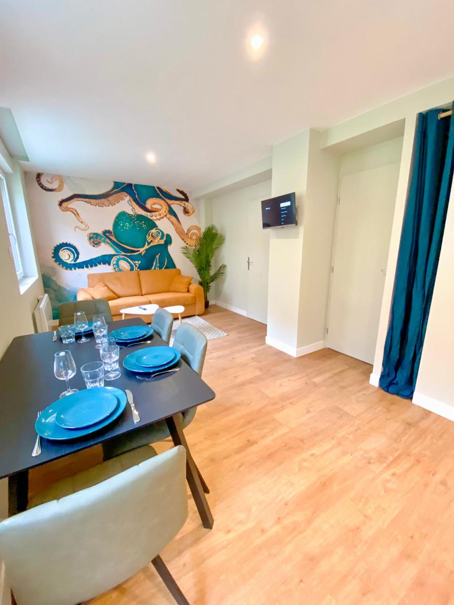 L'Octopus - Appartement 2 Adultes 2 Enfants Jardin, Proche Centre Et Plage Le Portel Zewnętrze zdjęcie