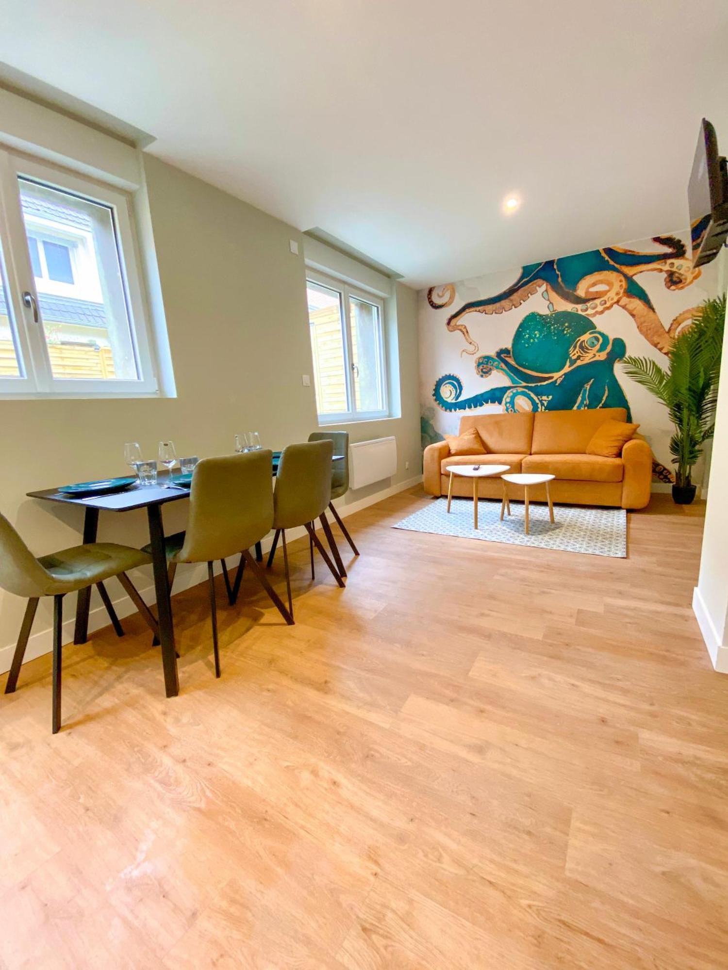 L'Octopus - Appartement 2 Adultes 2 Enfants Jardin, Proche Centre Et Plage Le Portel Zewnętrze zdjęcie